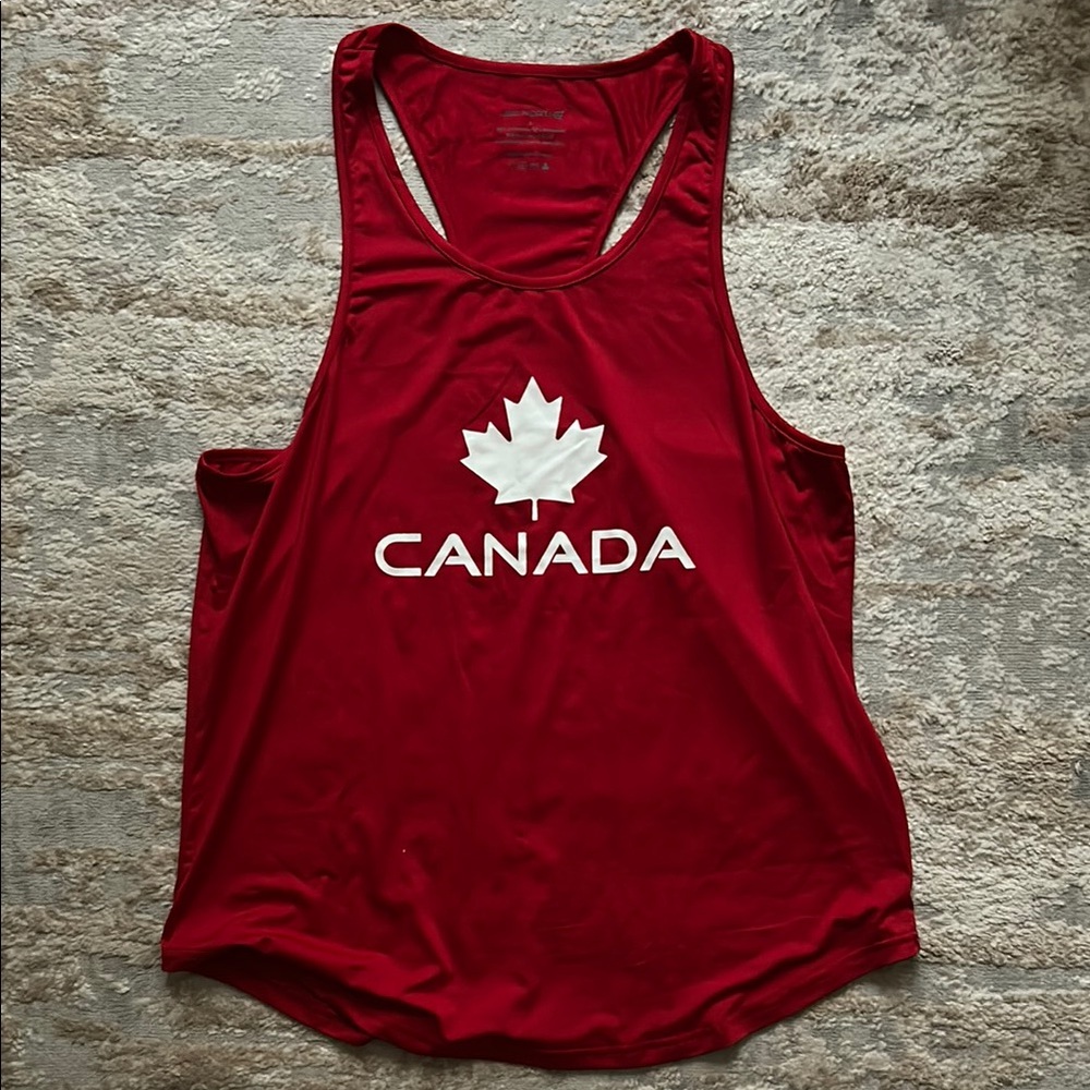 Jed North Men’s Canada Red Racer Back Tank Top - Size Large